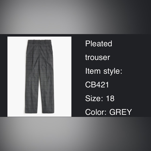 Chic Dark Jcrew Plaid Pants - Picture 6 of 6